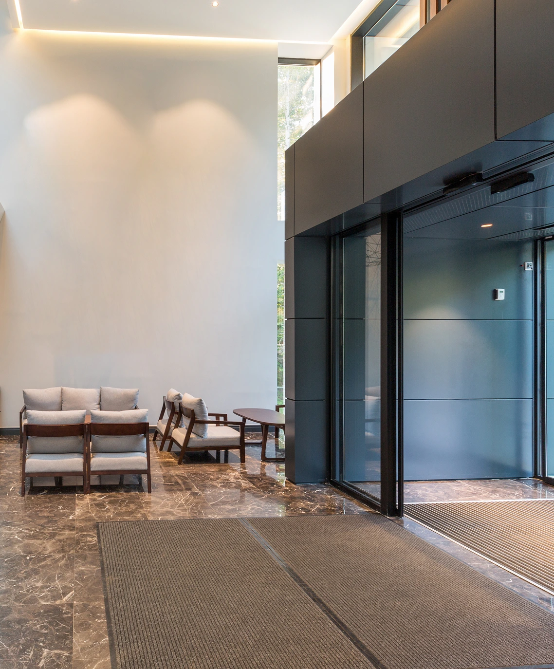 Modern dental clinic waiting area